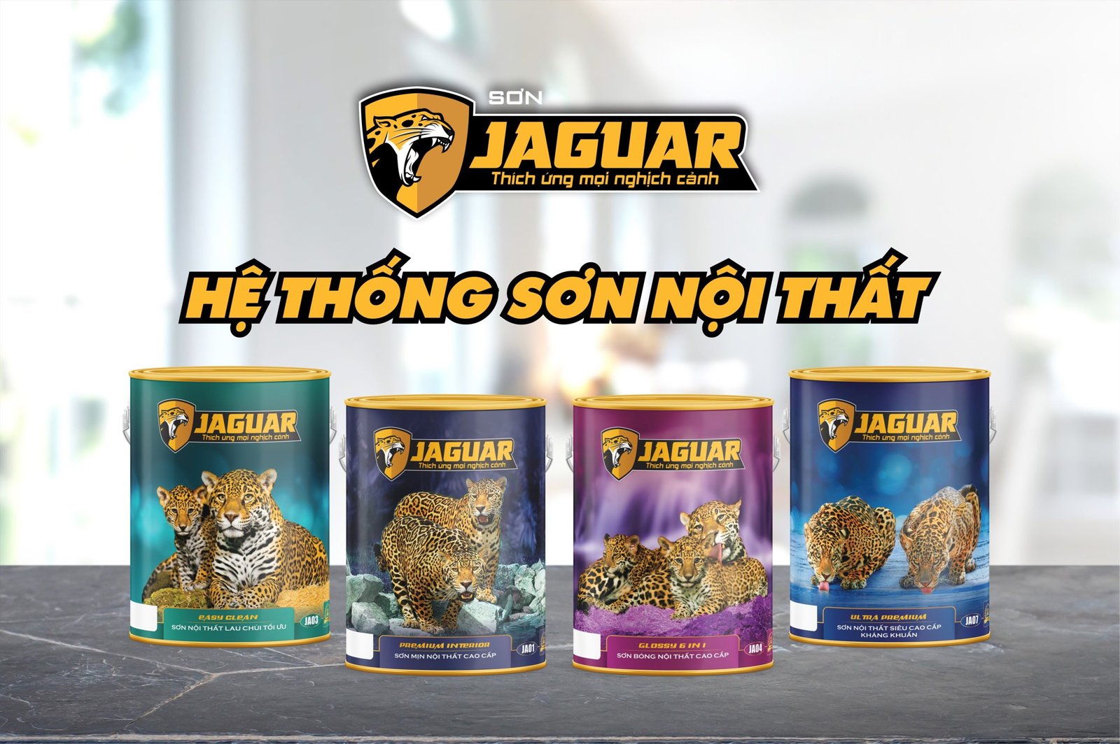 04 sản phẩm Sơn phủ nội thất Jaguar không nên bỏ qua