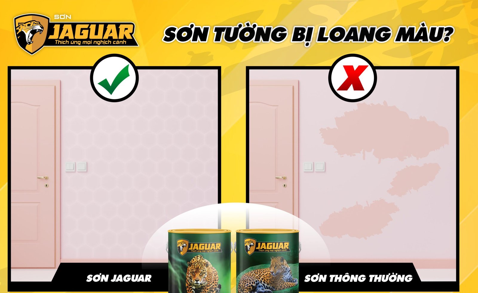 Tường bị loang màu – Nguyên nhân và cách khắc phục hiệu quả