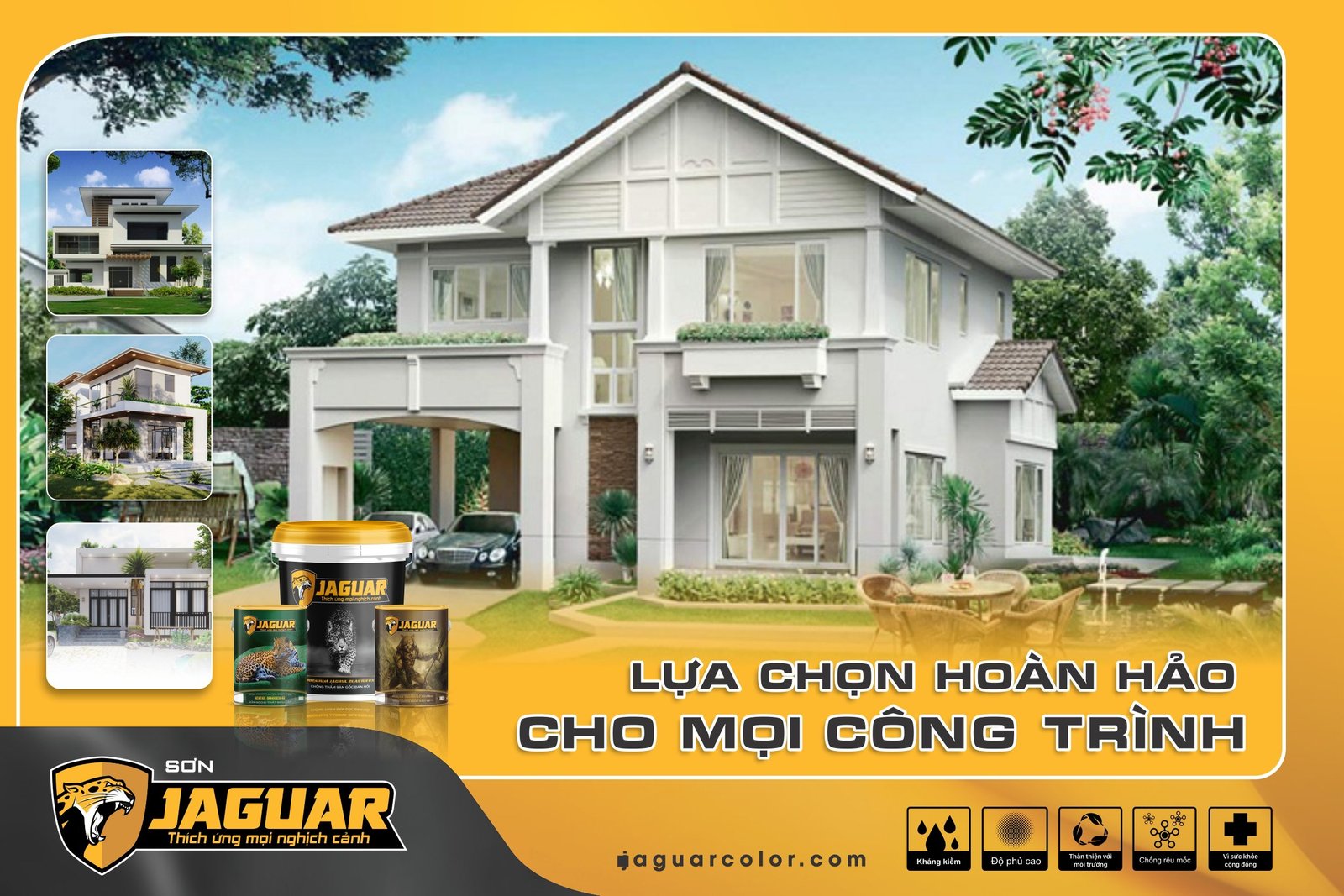 Sơn Jaguar – Lựa chọn hoàn hảo cho các công trình