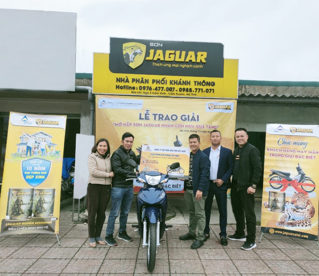 Mua Sơn Jaguar - Trúng xe máy