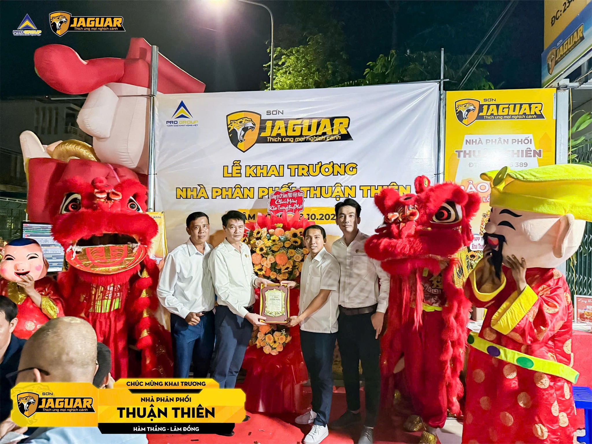 TƯNG BỪNG KHAI TRƯƠNG NPP SƠN JAGUAR THUẬN THIÊN – LÂM ĐỒNG!