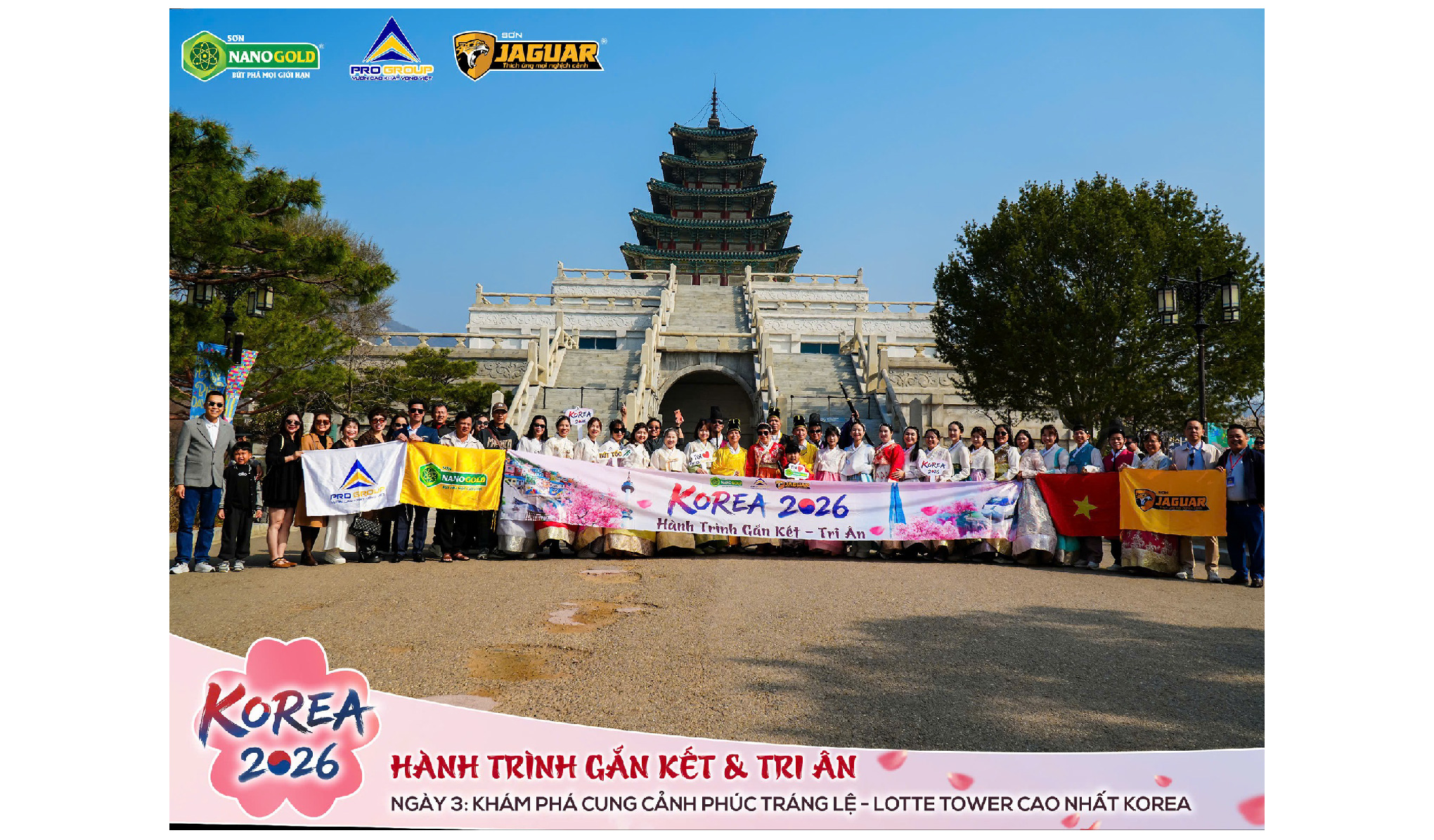 🌸 KOREA 2026 | GẮN KẾT & TRI ÂN NGÀY 3: KHÁM PHÁ CUNG CẢNH PHÚC TRÁNG LỆ – LOTTE TOWER CAO NHẤT KOREA 🏙️