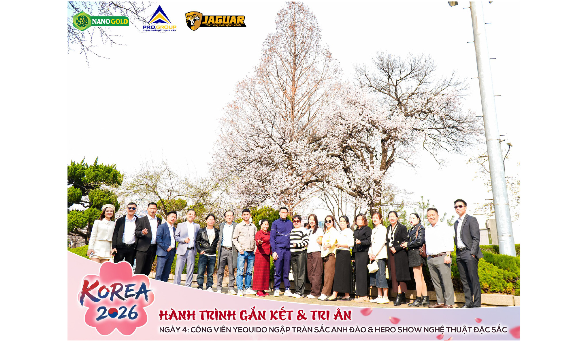 🌸 KOREA 2026 | GẮN KẾT & TRI ÂN NGÀY 4: CÔNG VIÊN YEOUIDO NGẬP TRÀN SẮC ANH ĐÀO & HERO SHOW NGHỆ THUẬT ĐẶC SẮC ✨