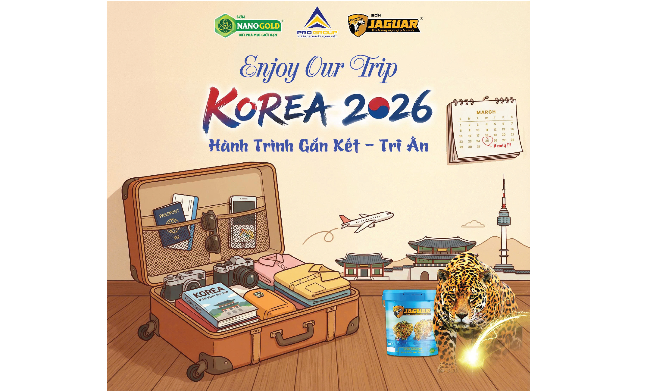 ✈ ENJOY OUR TRIP | KOREA 2026: GẮN KẾT – TRI ÂN 💖