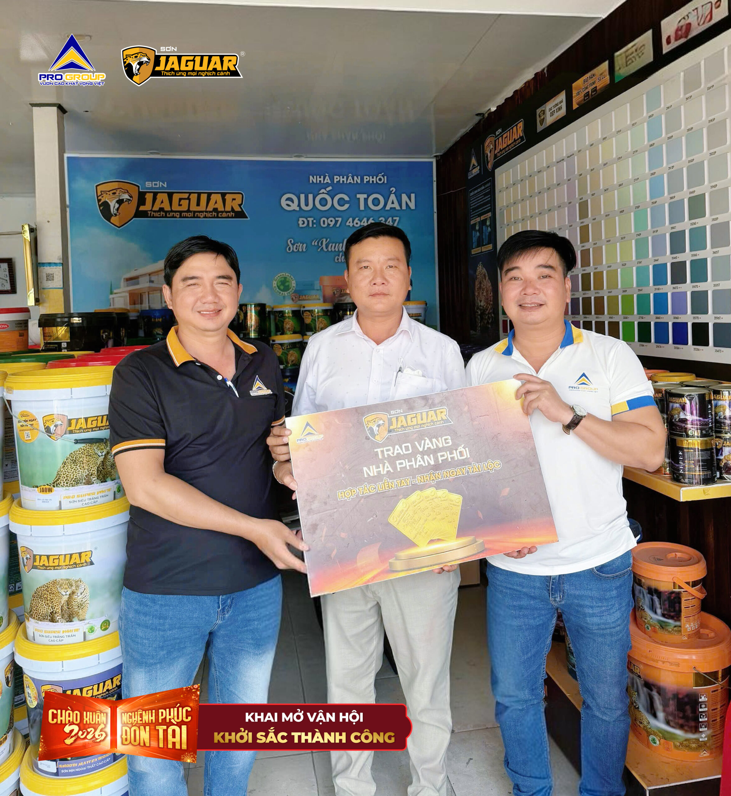 💥 NPP QUỐC TOẢN RỰC RỠ ĐÓN LỘC VÀNG TỪ CHIẾN BINH JAGUAR