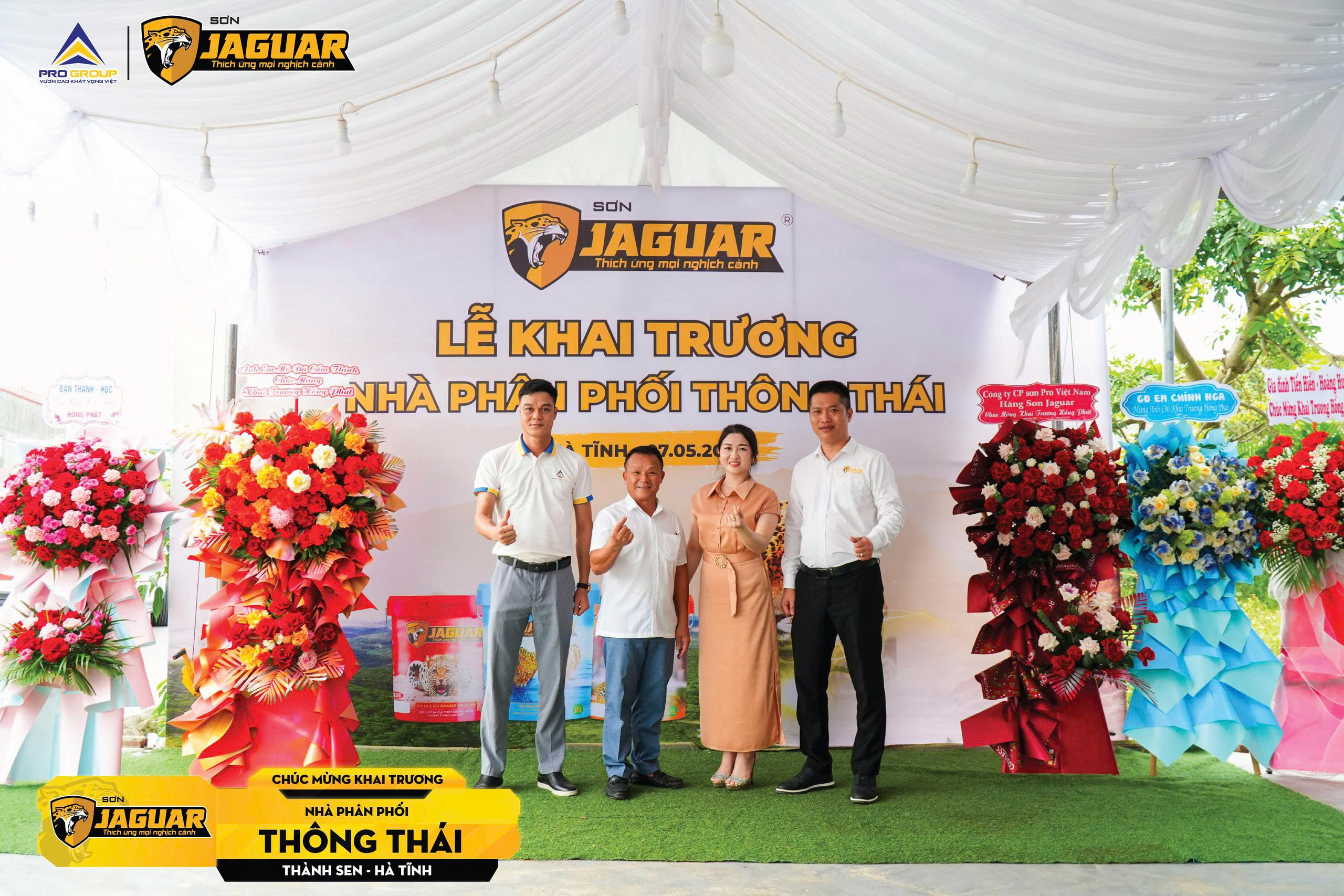 ✨ TƯNG BỪNG KHAI TRƯƠNG NPP THÔNG THÁI – CÙNG SƠN JAGUAR TÔ ĐIỂM VÙNG ĐẤT HÀ TĨNH ✨