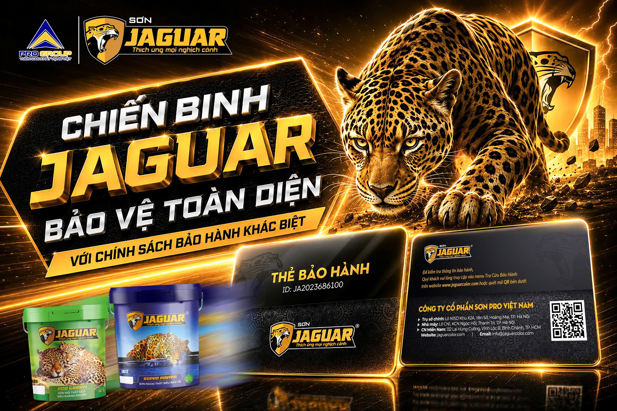 CHIẾN BINH JAGUAR BẢO VỆ TOÀN DIỆN VỚI CHÍNH SÁCH BẢO HÀNH KHÁC BIỆT