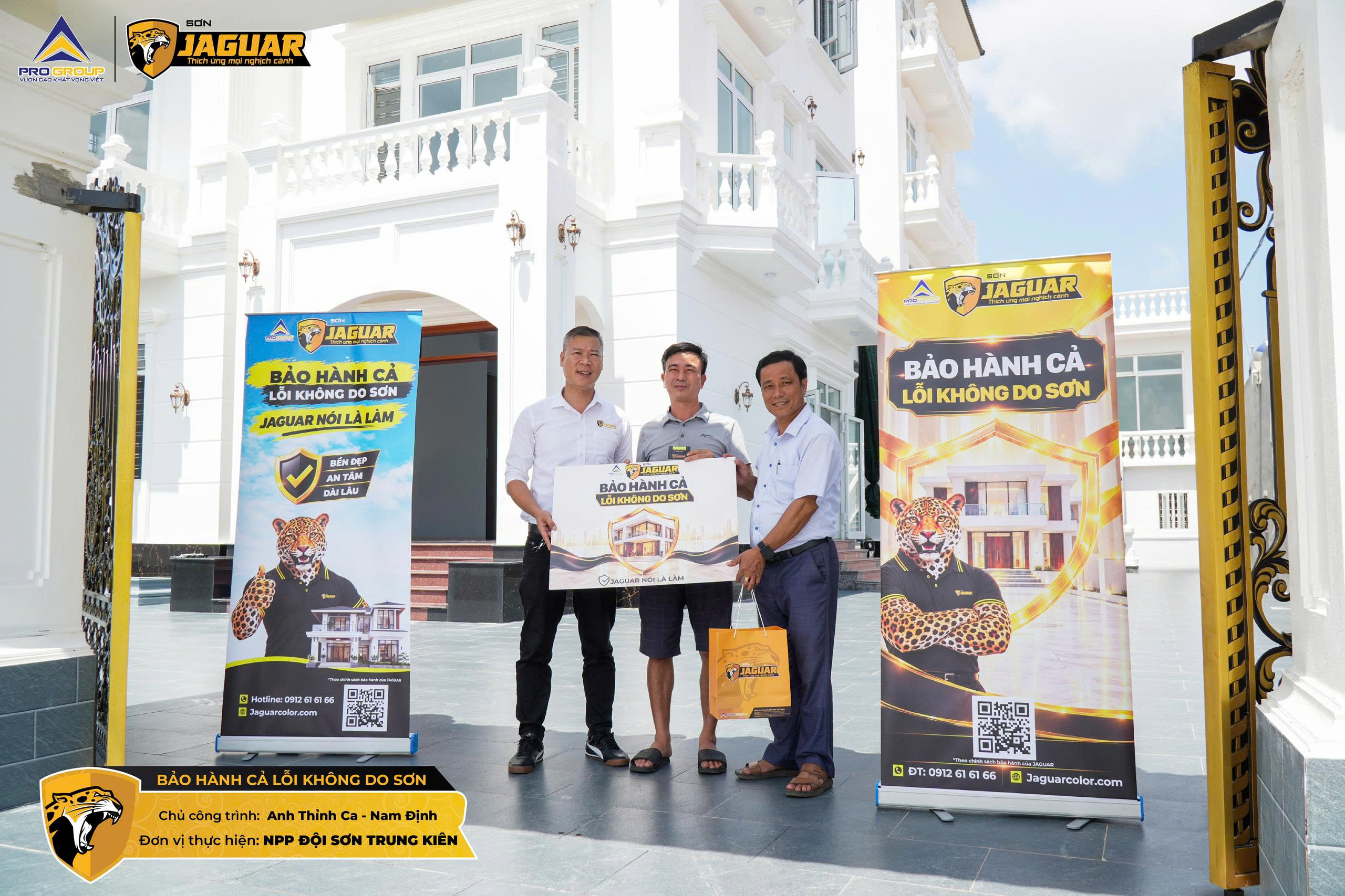 [NPP ĐỘI SƠN TRUNG KIÊN – NAM ĐỊNH] TÔ ĐIỂM THÀNH NAM – CÙNG SƠN JAGUAR BẢO HÀNH AN TÂM TOÀN DIỆN