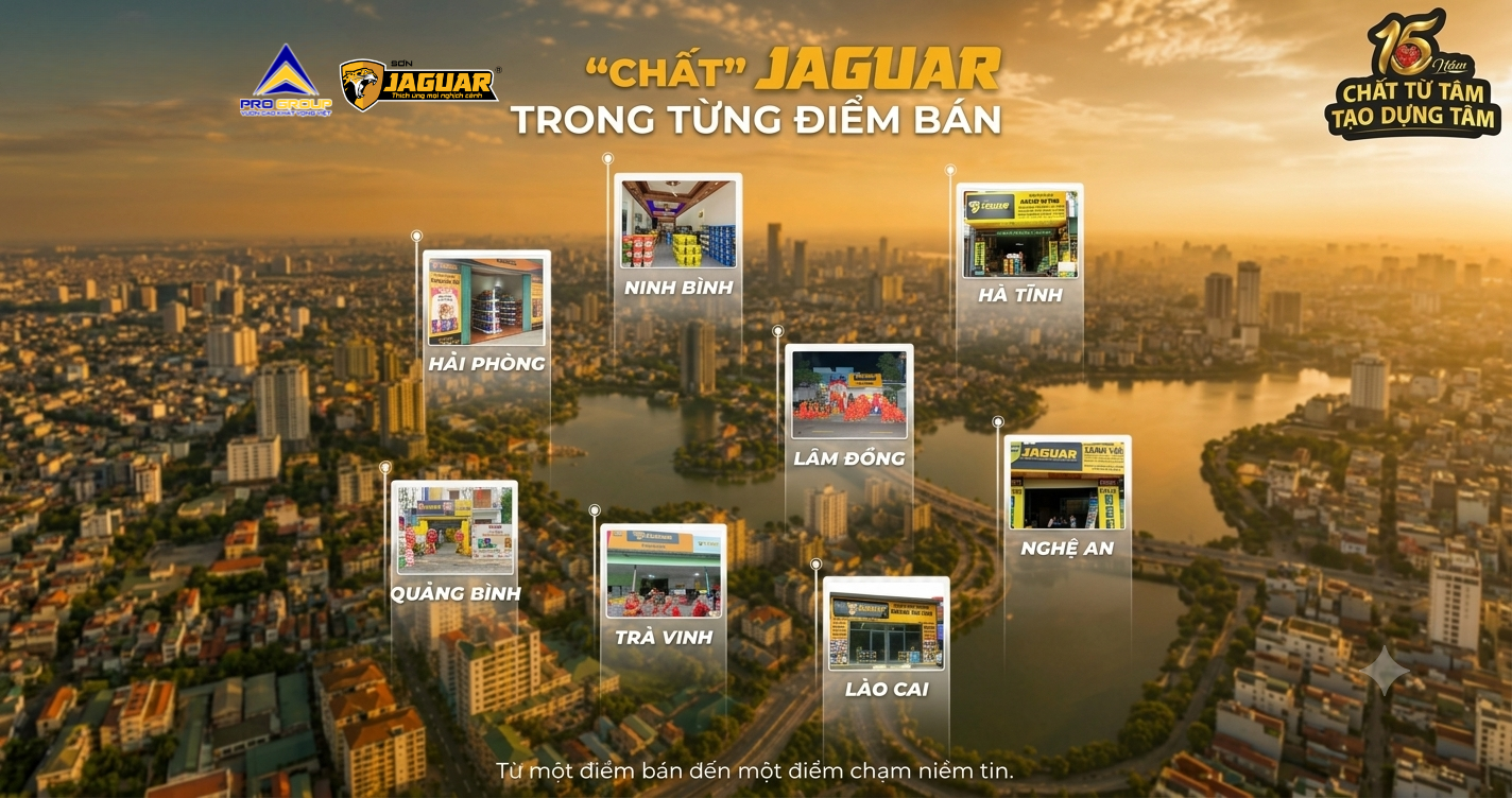 GIẢI MÃ CHỮ “CHẤT” #6: “CHẤT” SƠN JAGUAR TRONG TỪNG ĐIỂM BÁN – TỪ MỘT ĐIỂM BÁN ĐẾN MỘT ĐIỂM CHẠM NIỀM TIN